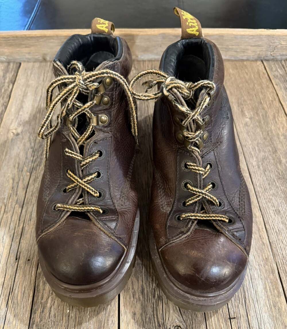 Vintage Dr. Martens 8287 Brown Leather Boots UK 8 US Men 9 Women 10 Made England - Picture 10 of 13